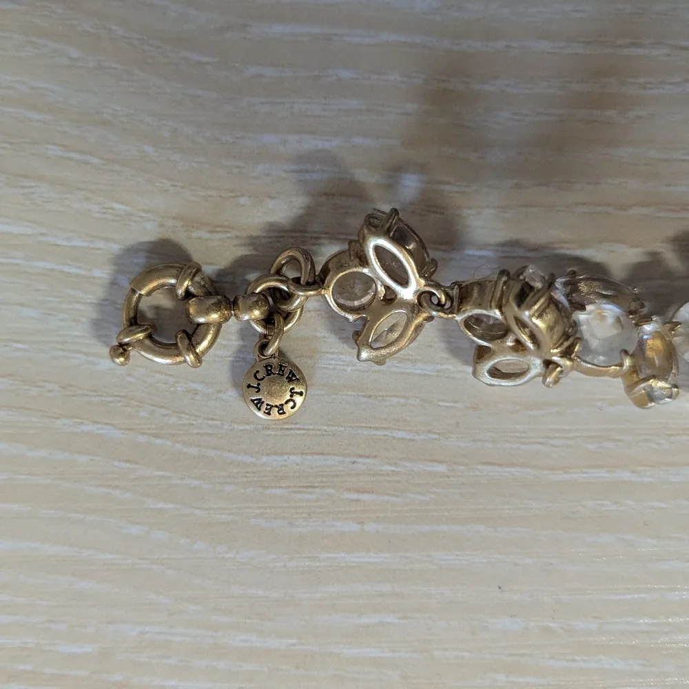 J.Crew Gold and Crystal Bracelet - Picture 3 of 3